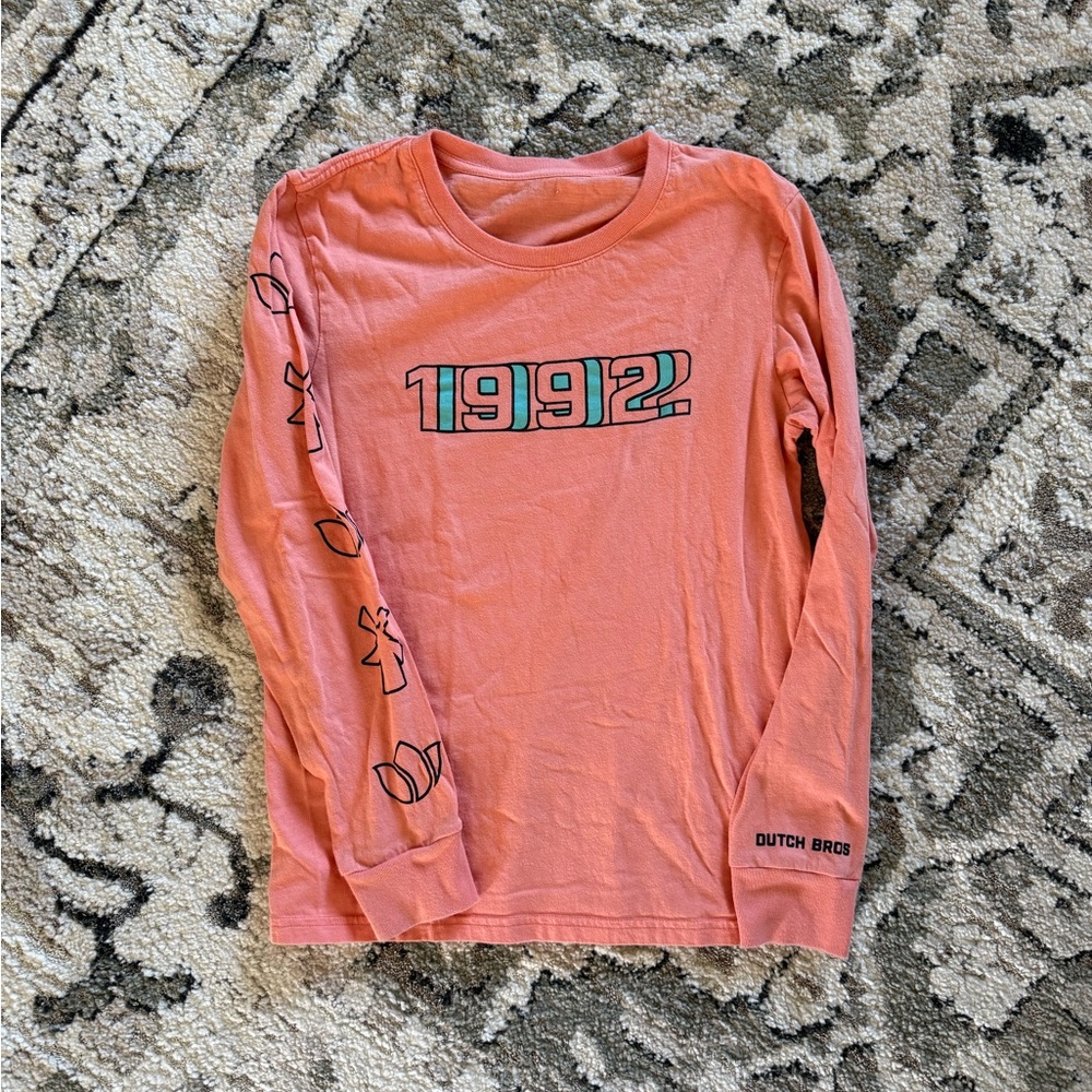 Dutch Bros Coral Long Sleeve Tee